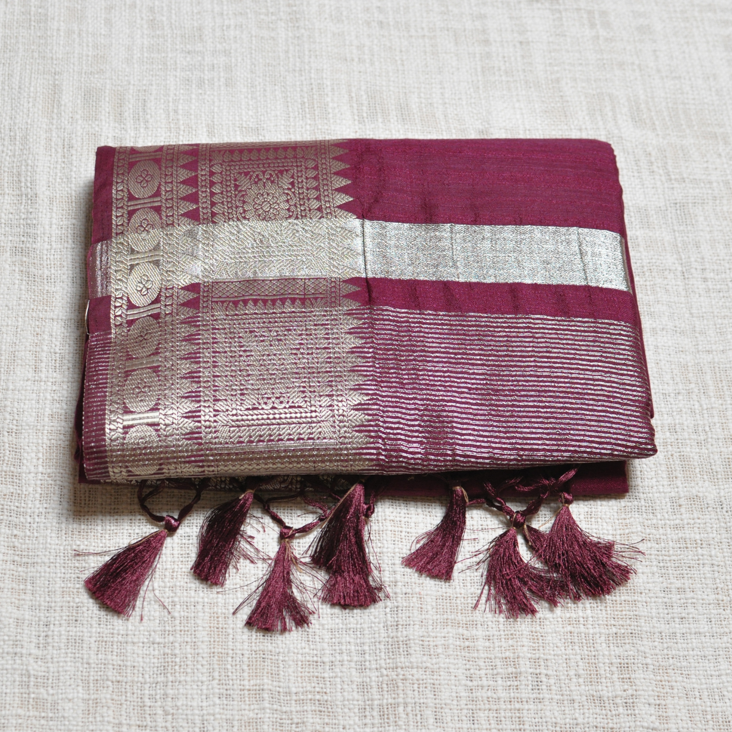 Semi Matka Saree with Blouse Piece ✨