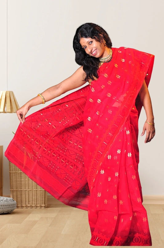 Sindoori - Handloom Jamdani