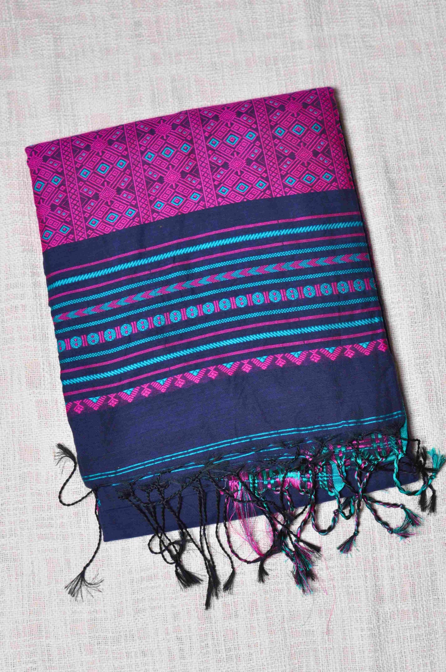 Neela - Assam Khadi Saree