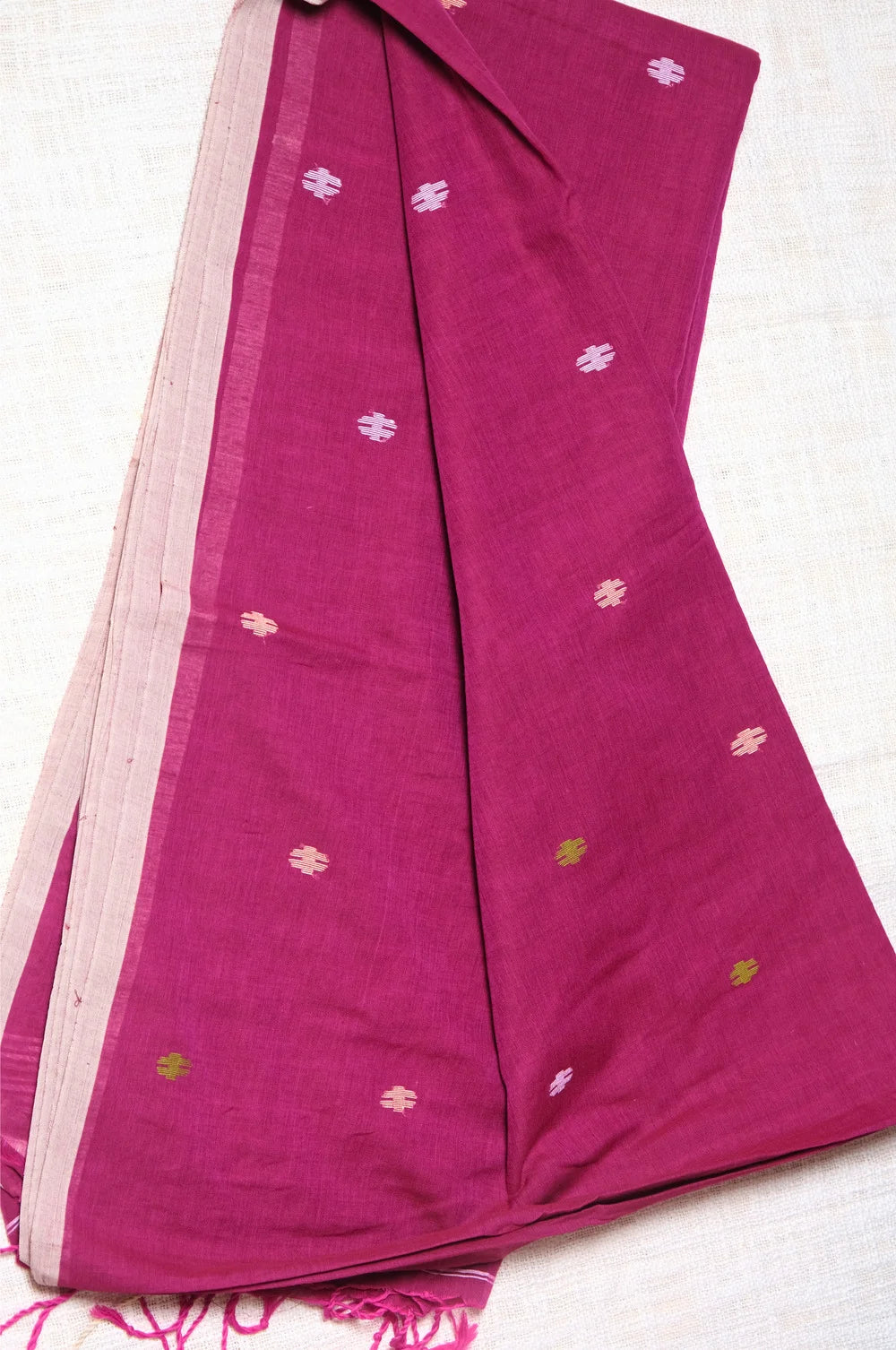 Meditating Woman - Soft Jamdani