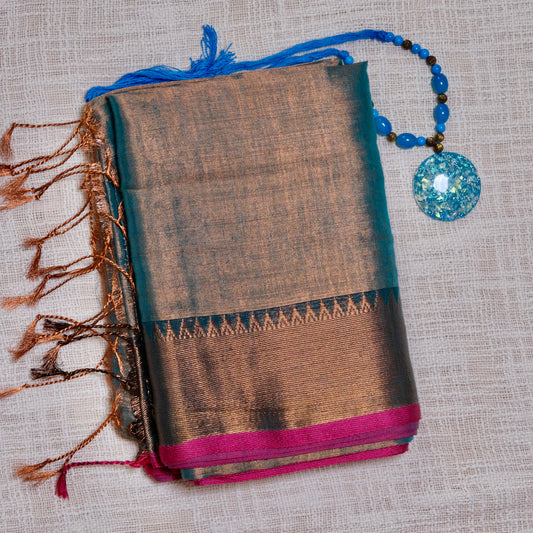 Elegant Tissue Saree with Blouse Piece – A Blend of Sheer Grace & Timeless Glamour ✨