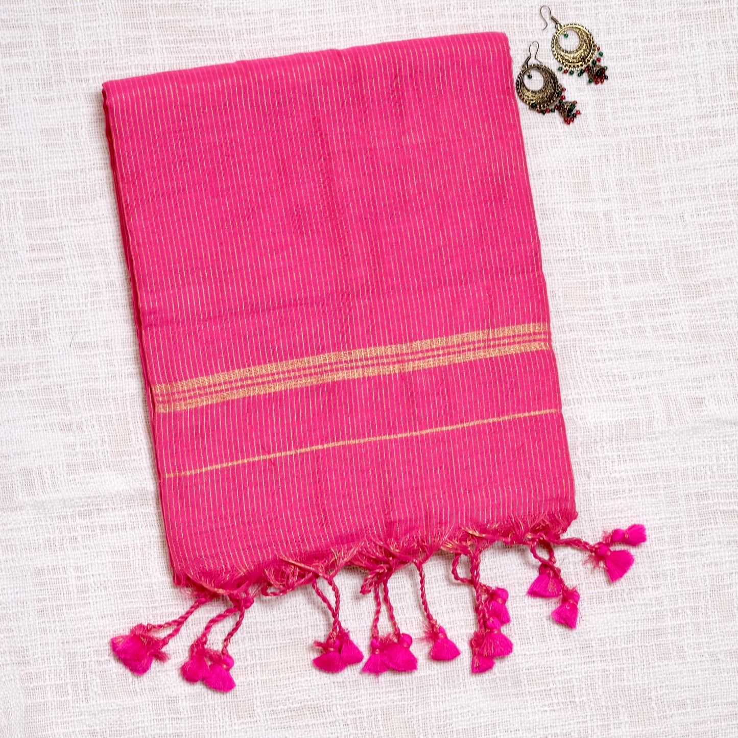 Tissue Khadi Cotton Saree – A Blend of Elegance & Comfort ✨