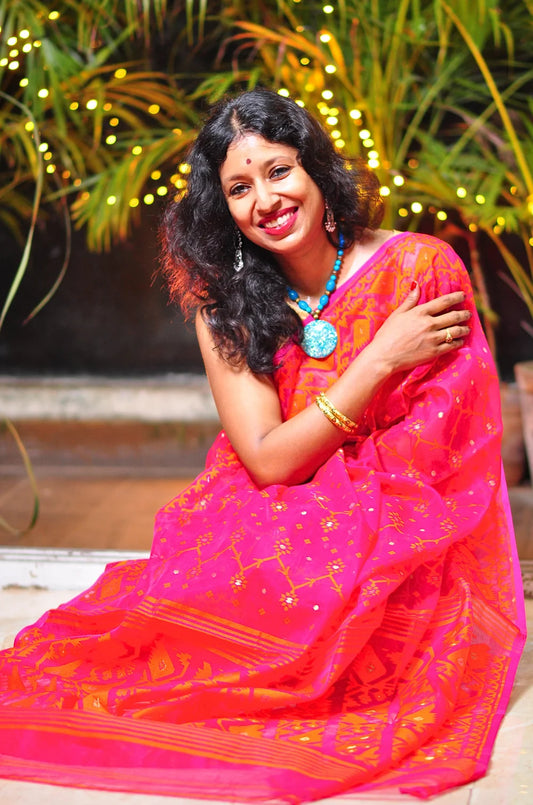 Laalimaa - Timeless Elegance in Every Weave – Jamdani Saree ✨