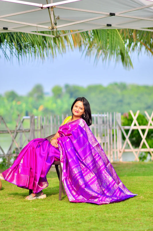 Raajnandini — Handwoven Swarno Katan (Silk Mark Certified)