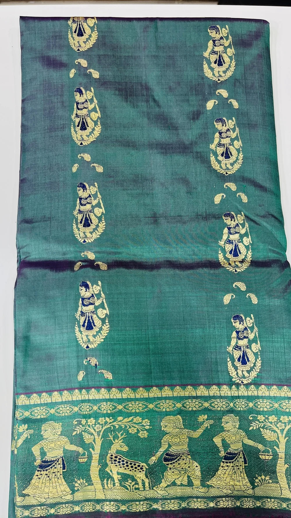 Rupali – Pure Murshidabad Silk Baluchori (Silk Mark Certified)