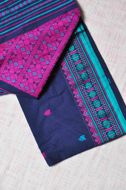 Neela - Assam Khadi Saree