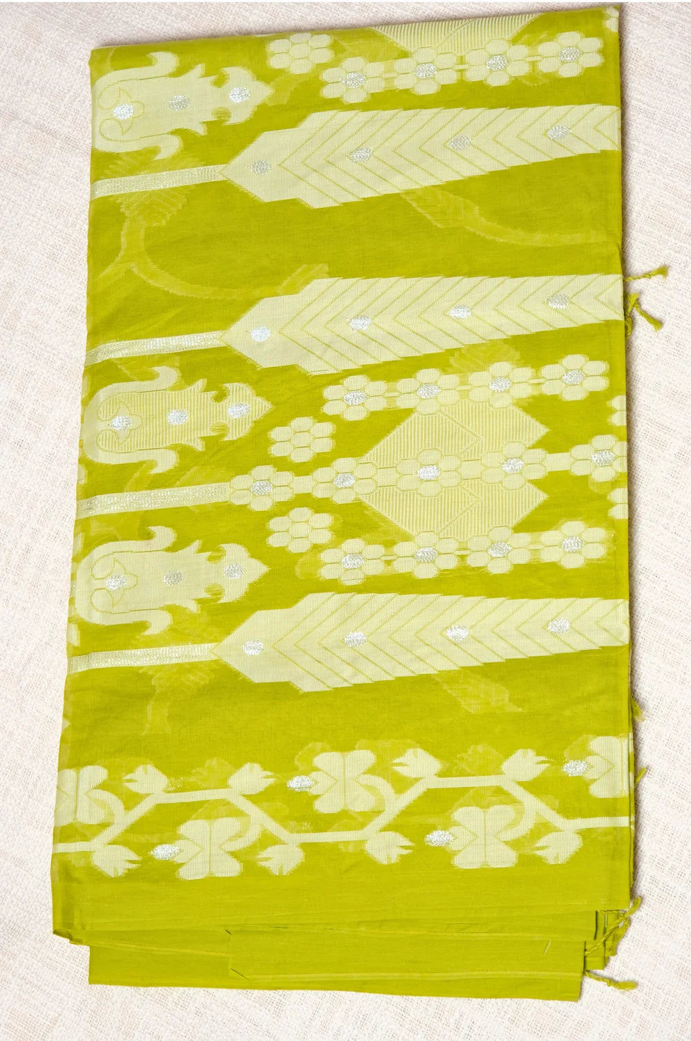 Lime Whisper - Handloom Jamdani