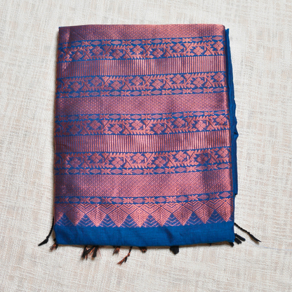 Regal Elegance – Khadi Banarasi Saree with Matching Blouse Piece ✨