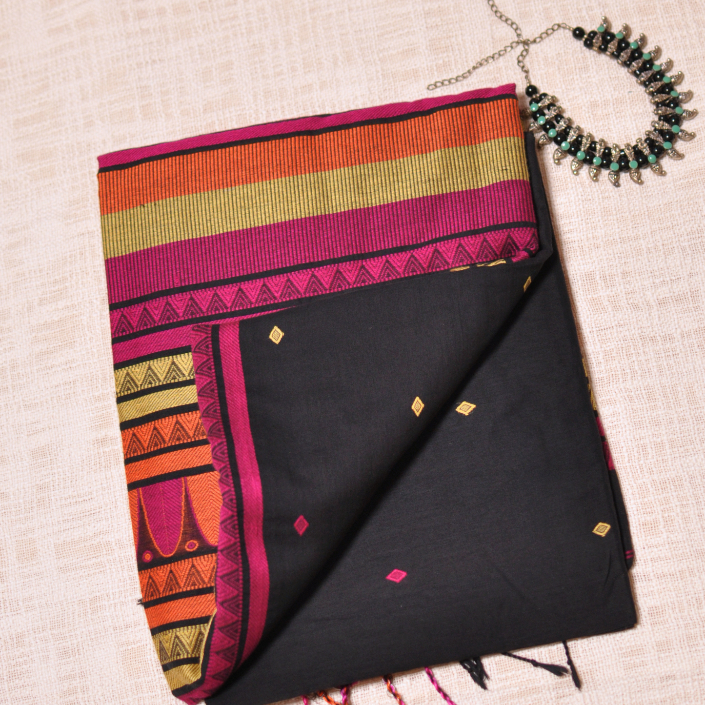 Tamas – Assam Khadi Saree with Matching Blouse Piece ✨
