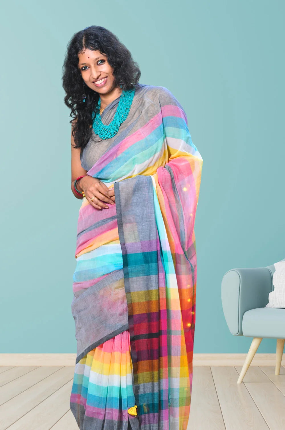 Rangrekha - Cotton Khadi