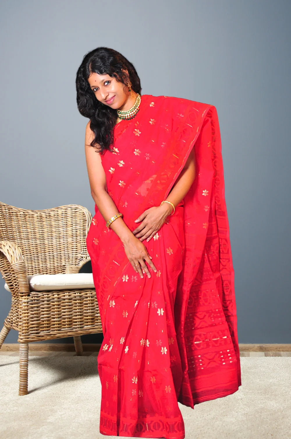 Sindoori - Handloom Jamdani