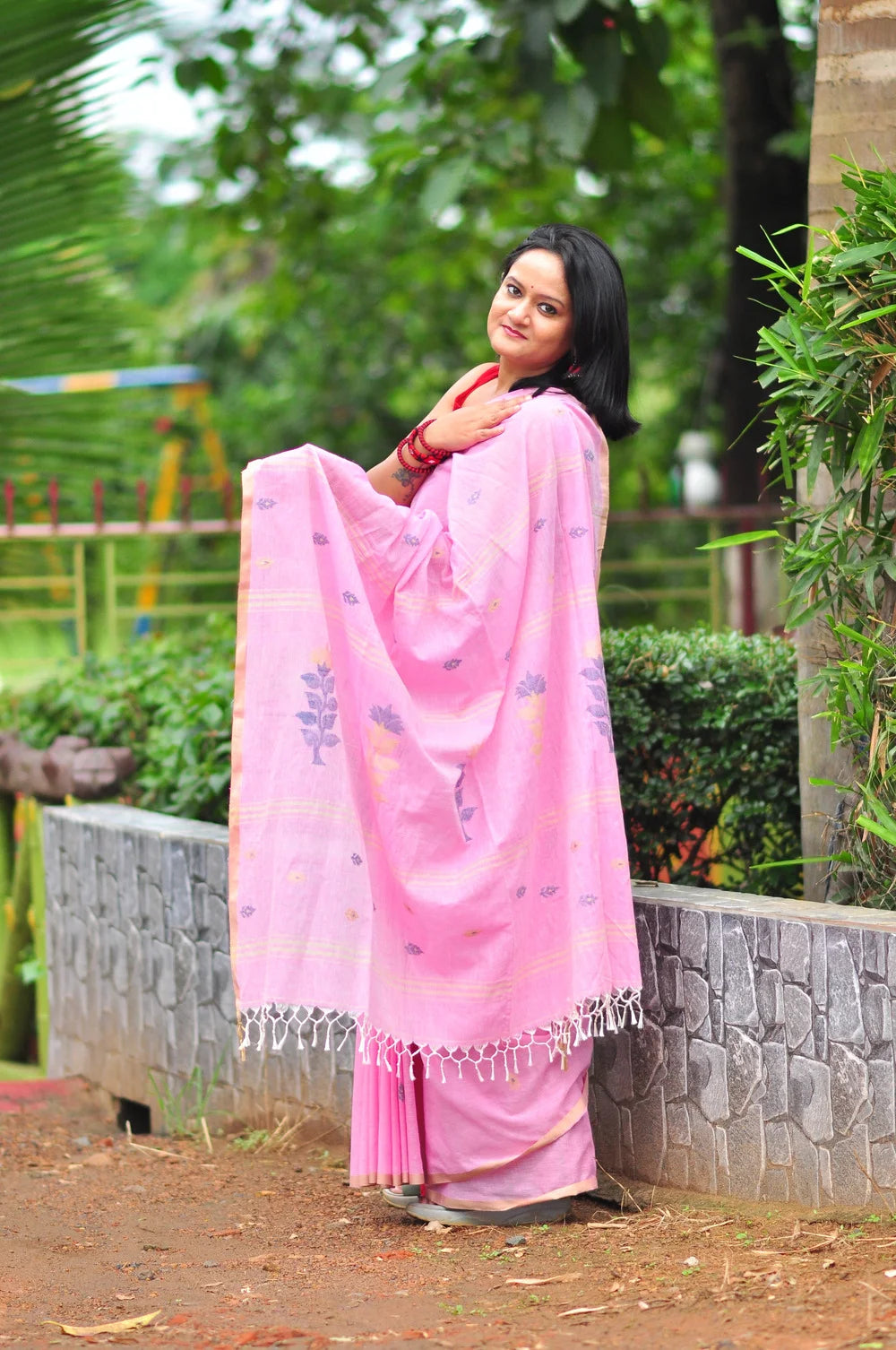 Golapi Maya - Soft Khadi Jamdani
