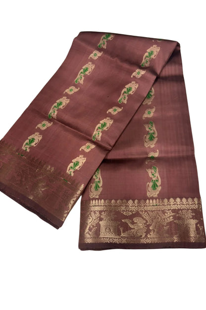 Raajnandini — Handwoven Swarno Katan (Silk Mark Certified)