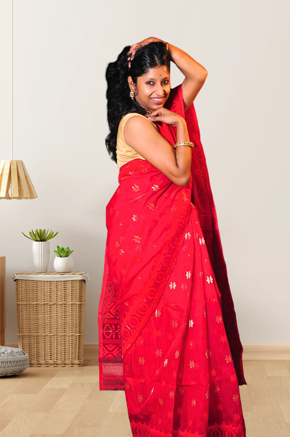 Sindoori - Handloom Jamdani