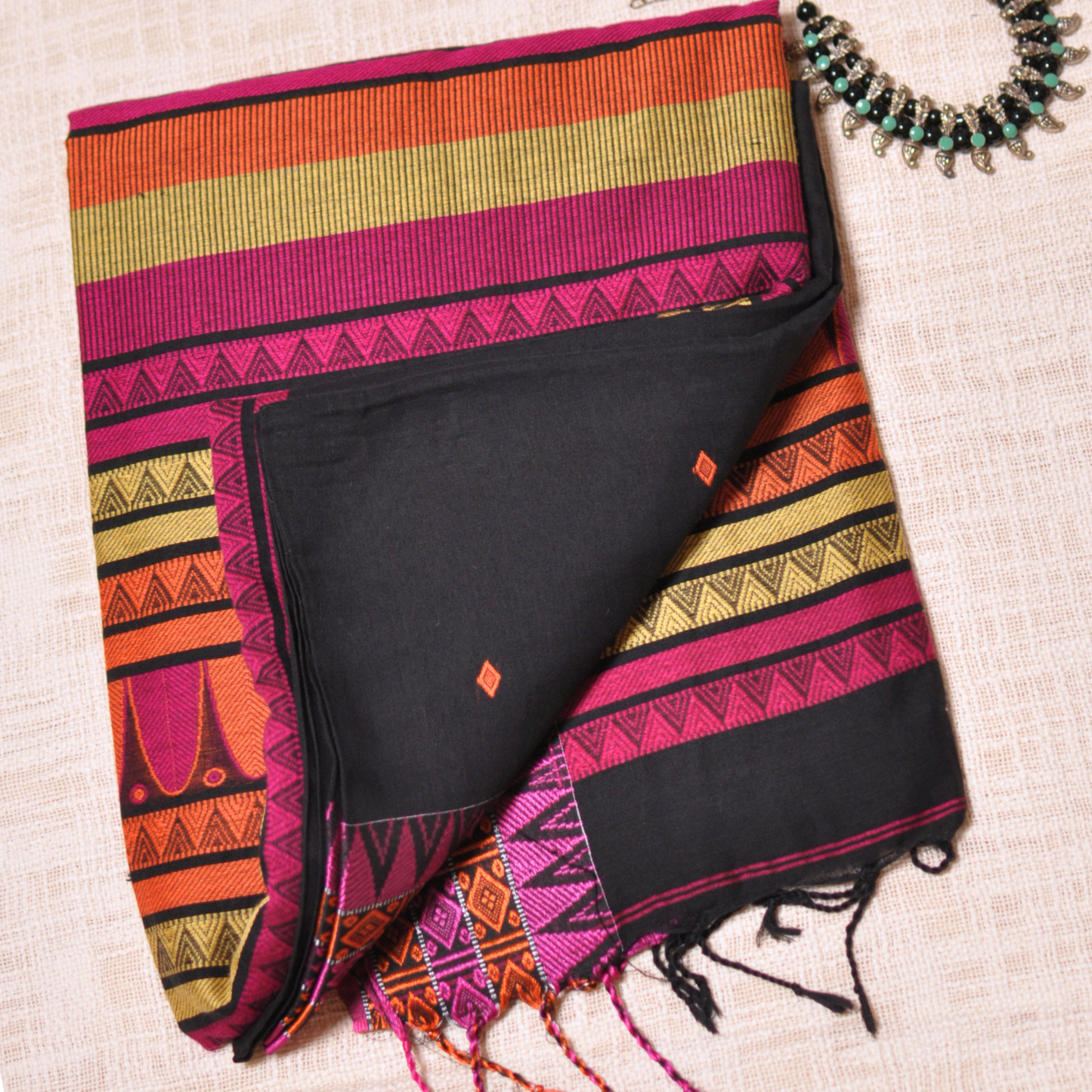 Tamas – Assam Khadi Saree with Matching Blouse Piece ✨