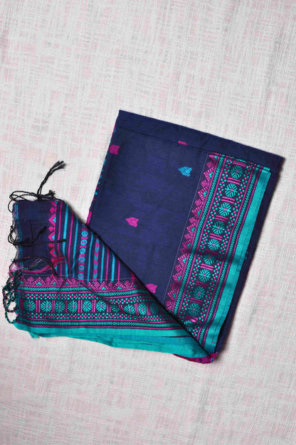 Neela - Assam Khadi Saree