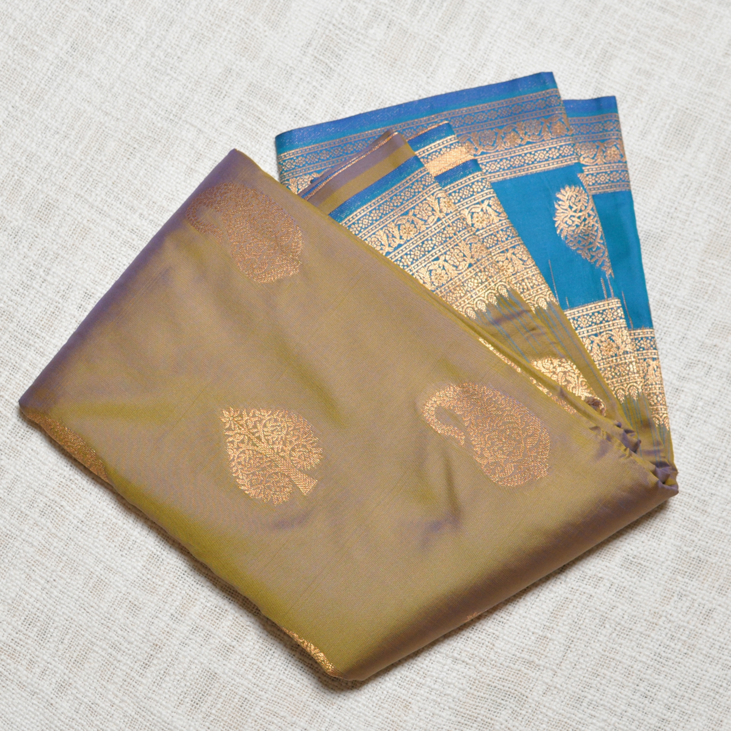 Chandrika – Semi-Kanjeevaram Saree with Matching Blouse Piece ✨