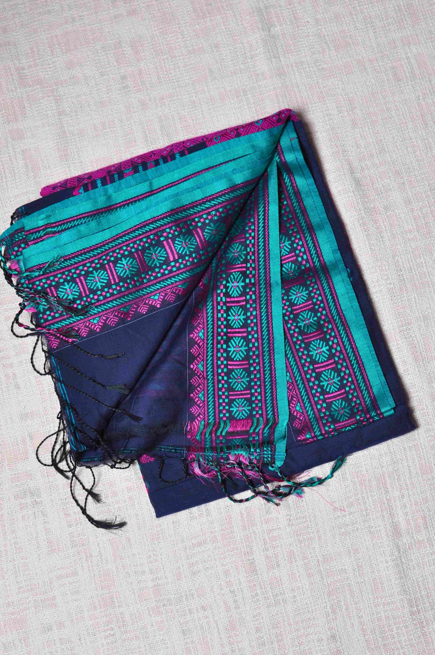Neela - Assam Khadi Saree