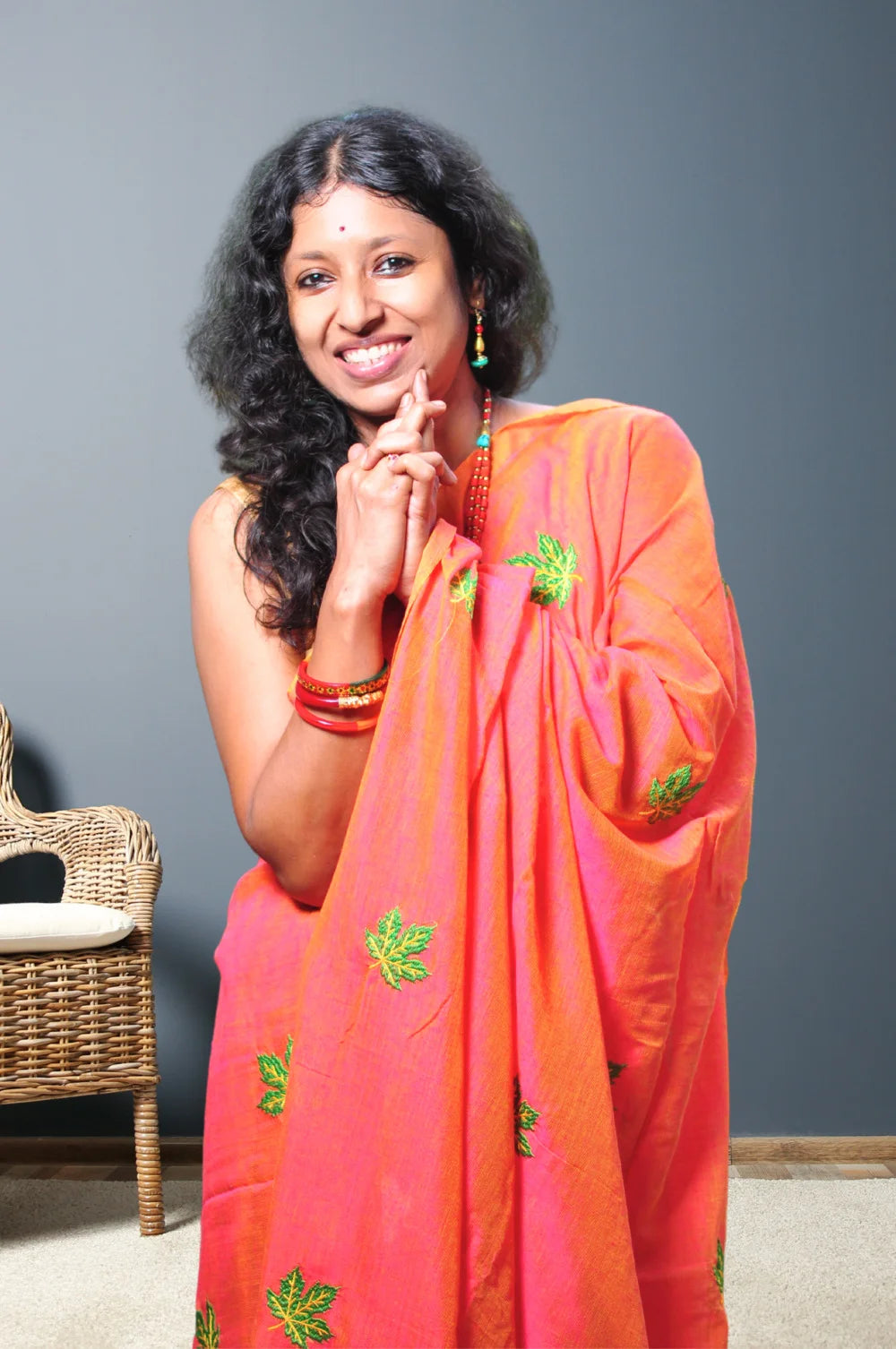 Patralekha - embroidery on cotton