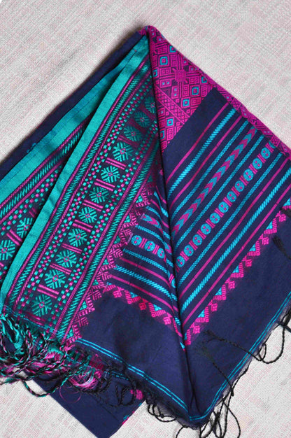 Neela - Assam Khadi Saree