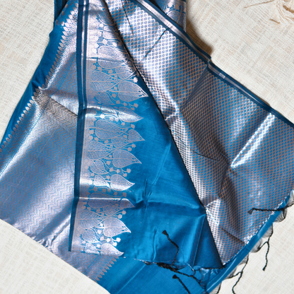 Regal Splendor – Muga Katan Saree with Matching Blouse Piece ✨