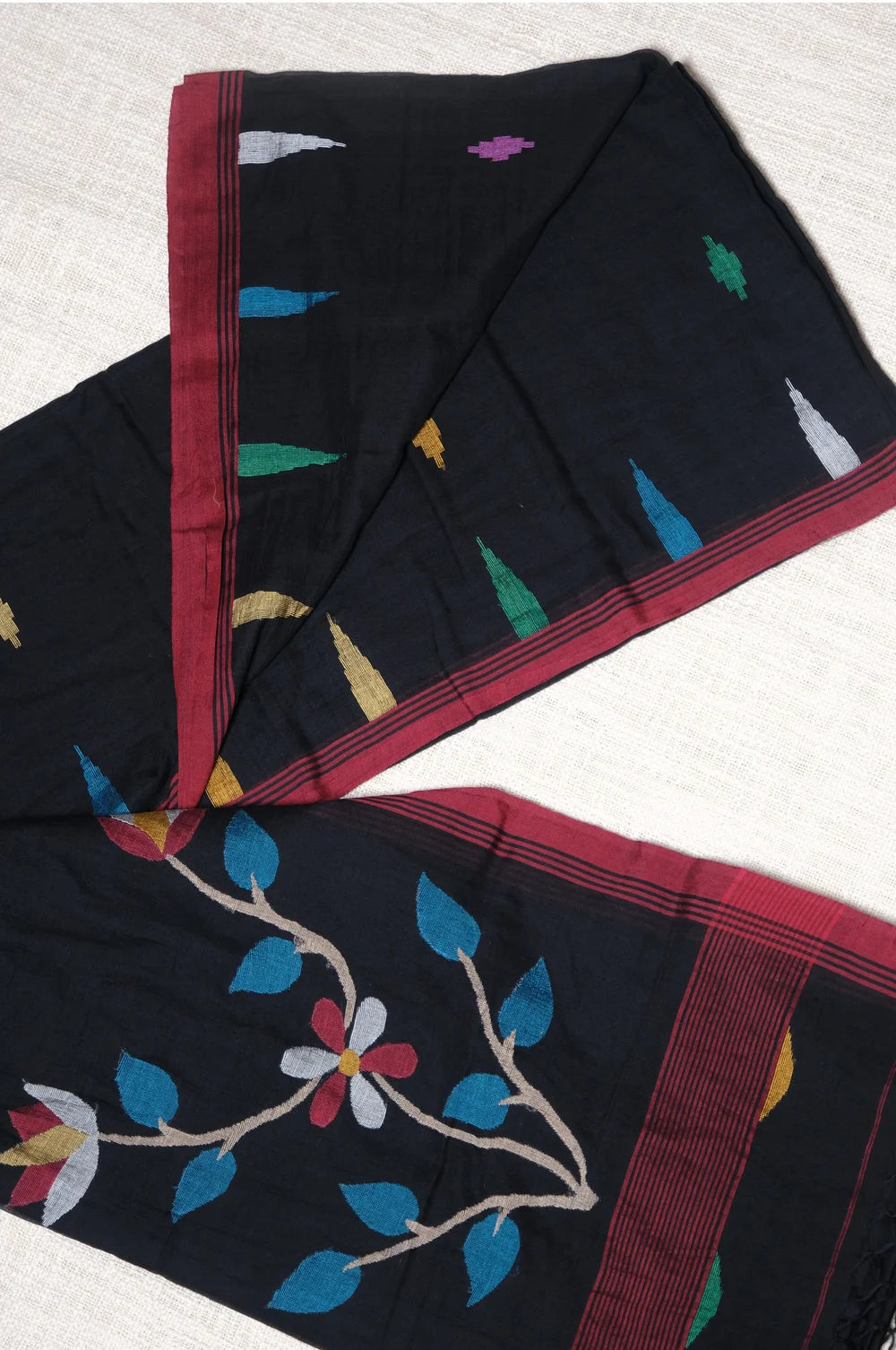 Midnight Melody – Soft Jamdani