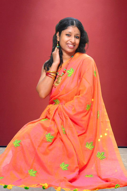 Patralekha - embroidery on cotton