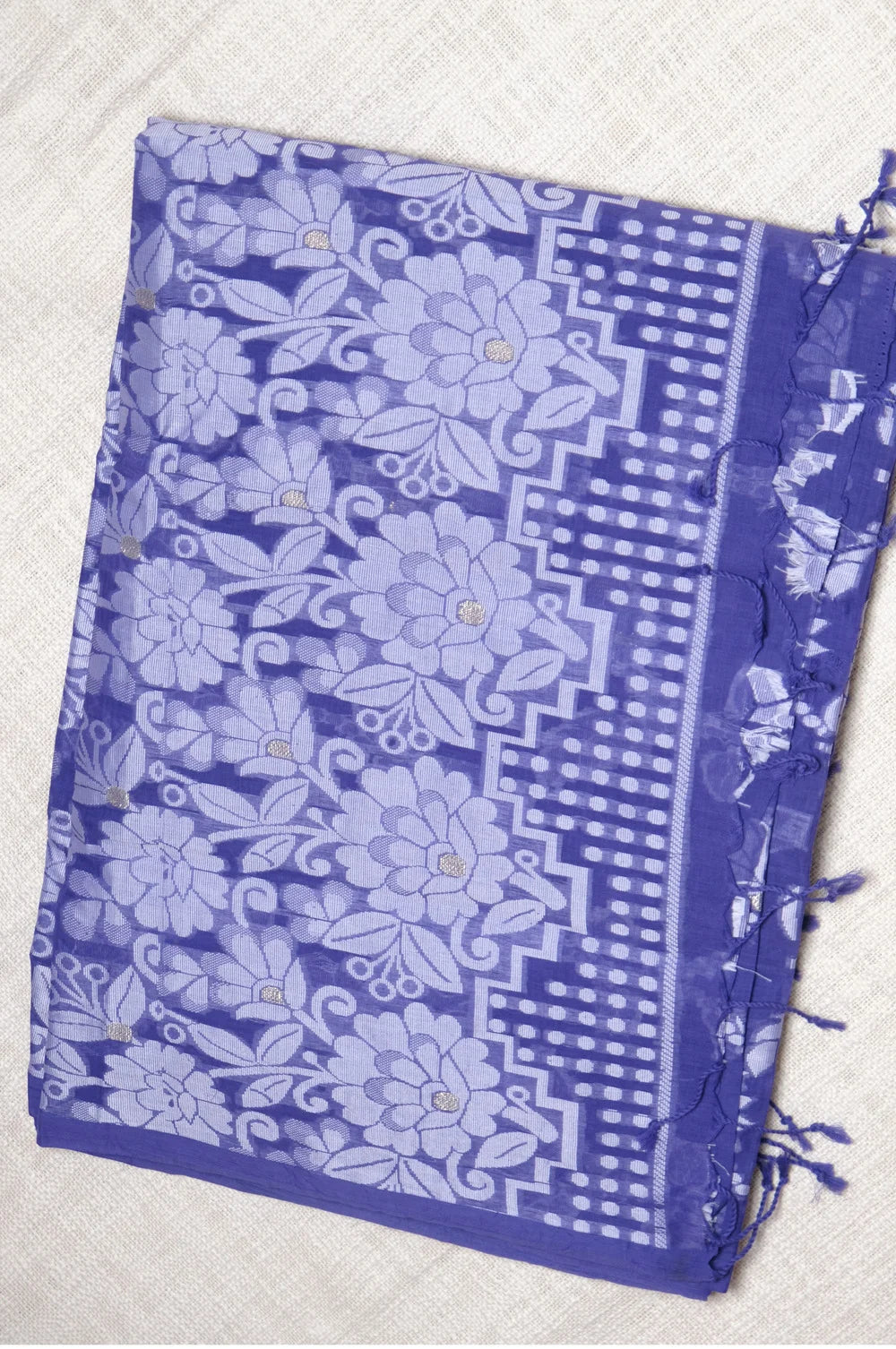 Shimmering Violet Dream – Jamdani