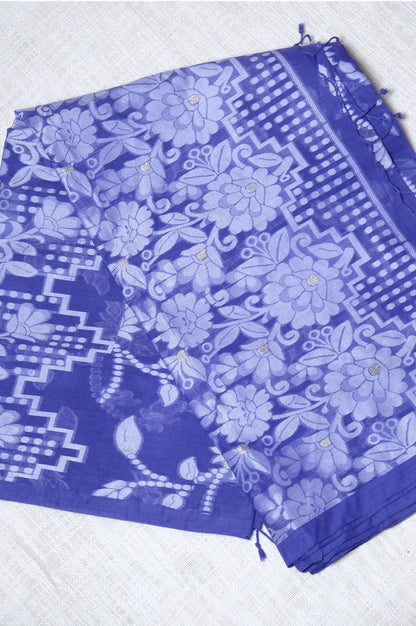 Shimmering Violet Dream – Jamdani