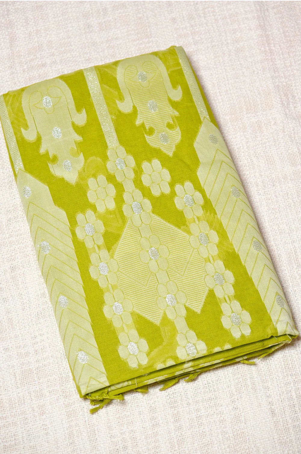 Lime Whisper - Handloom Jamdani