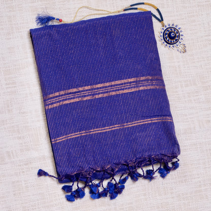 Tissue Khadi Cotton Saree – A Blend of Elegance & Comfort ✨