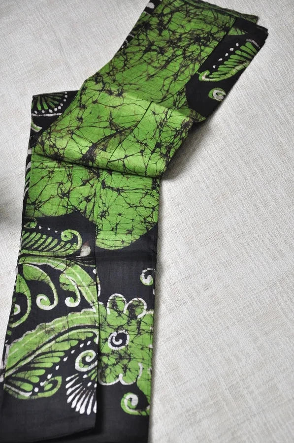 Aranya Jyoti - Hand Batik Pure Silk (with Silk Mark Certificate)