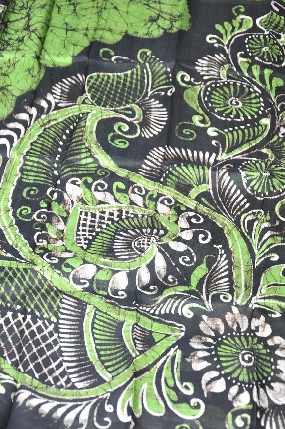 Aranya Jyoti - Hand Batik Pure Silk (with Silk Mark Certificate)