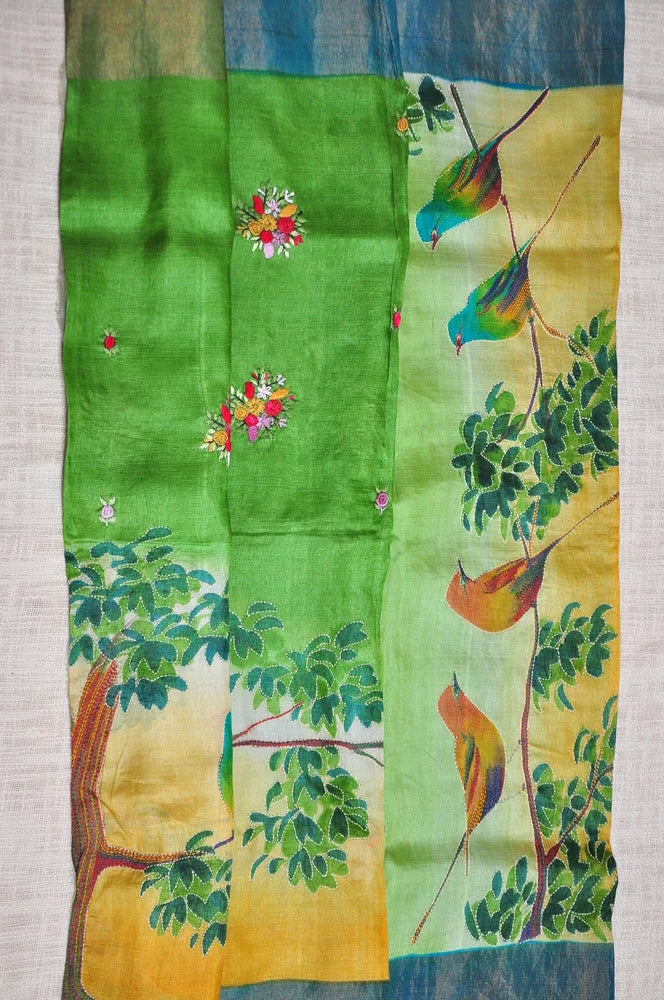 The Song of Serenity – Pure Tassar Silk