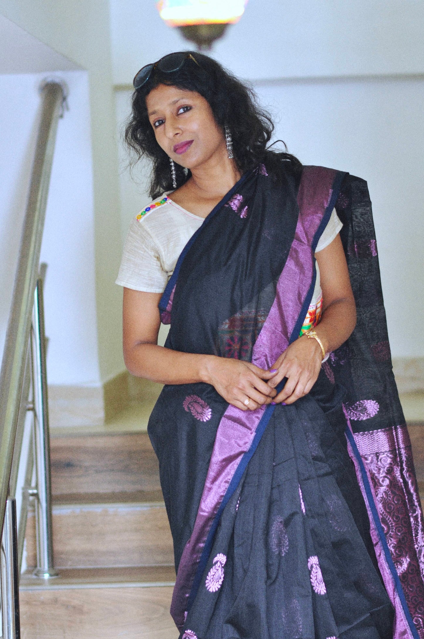 Timeless Weave – Handloom Saree with Matching Blouse Piece ✨