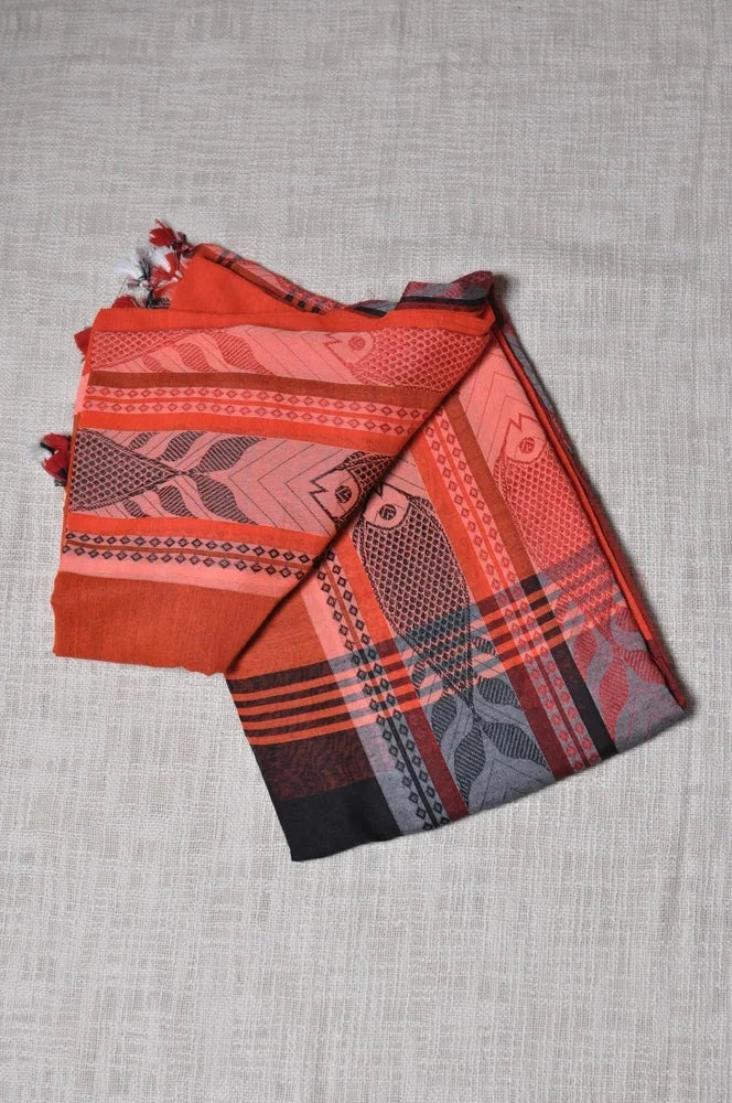 Fish motif Naksha Saree