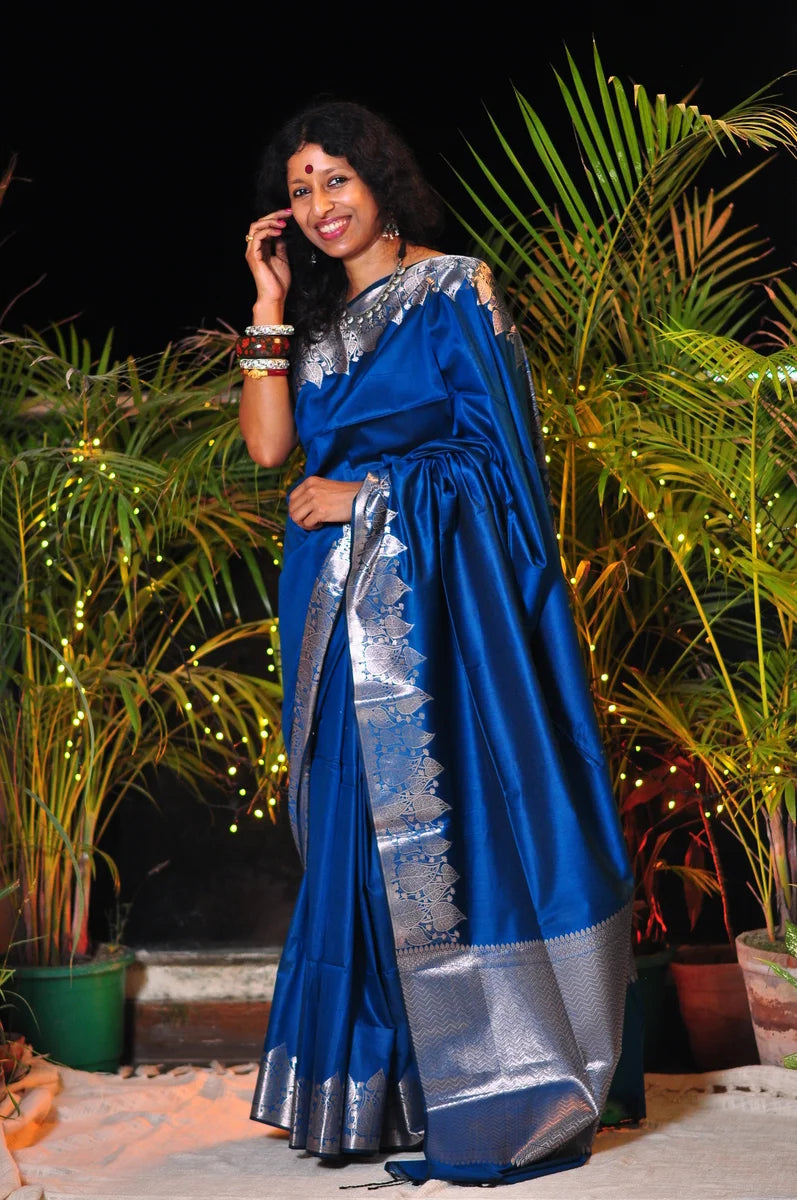 Regal Splendor – Muga Katan Saree with Matching Blouse Piece ✨