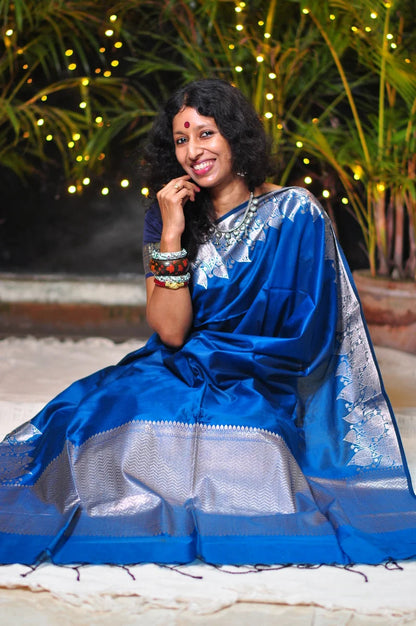 Regal Splendor – Muga Katan Saree with Matching Blouse Piece ✨