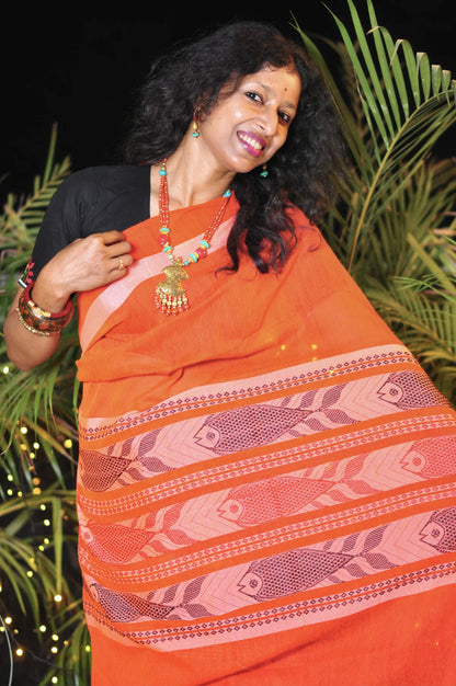 Fish motif Naksha Saree