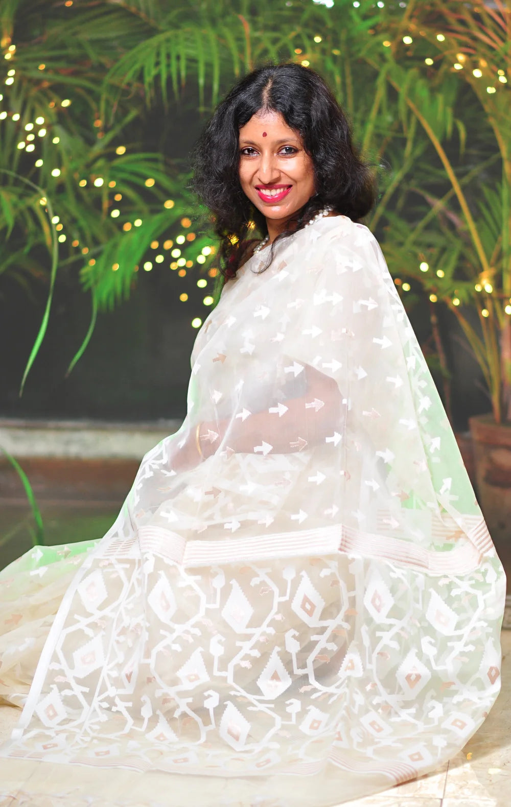 Moonlight - Semi-Muslin Saree with Matching Blouse Piece ✨