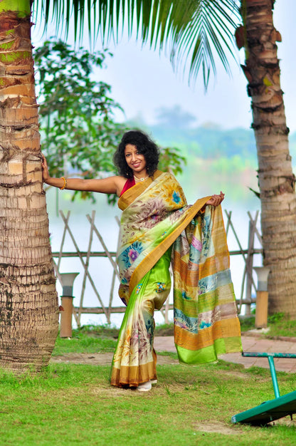 The Song of Serenity – Pure Tassar Silk