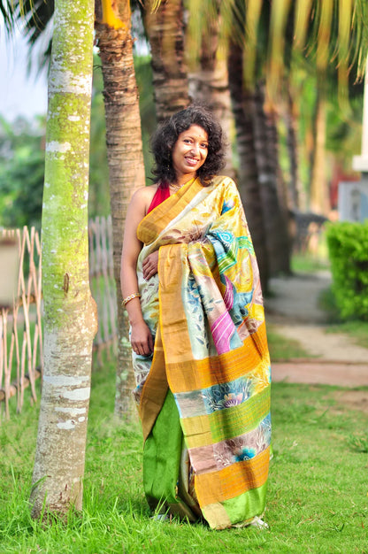 The Song of Serenity – Pure Tassar Silk