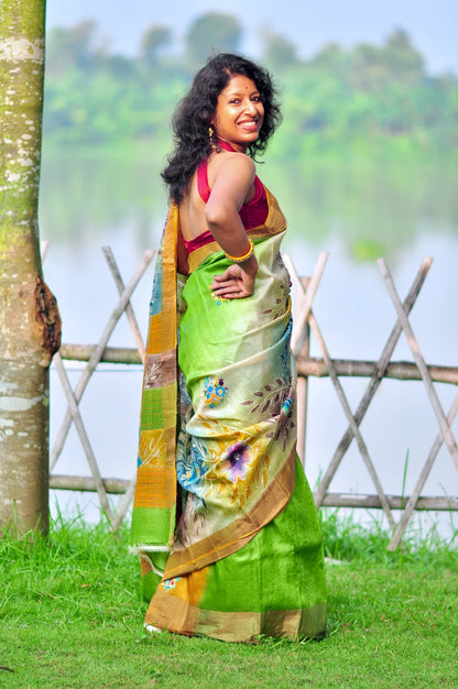 The Song of Serenity – Pure Tassar Silk