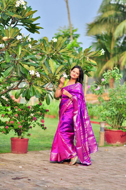 Raajnandini — Handwoven Swarno Katan (Silk Mark Certified)