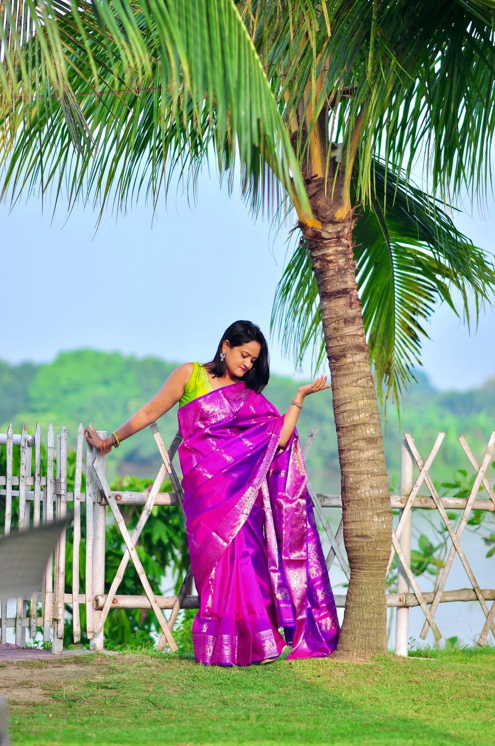 Raajnandini — Handwoven Swarno Katan (Silk Mark Certified)