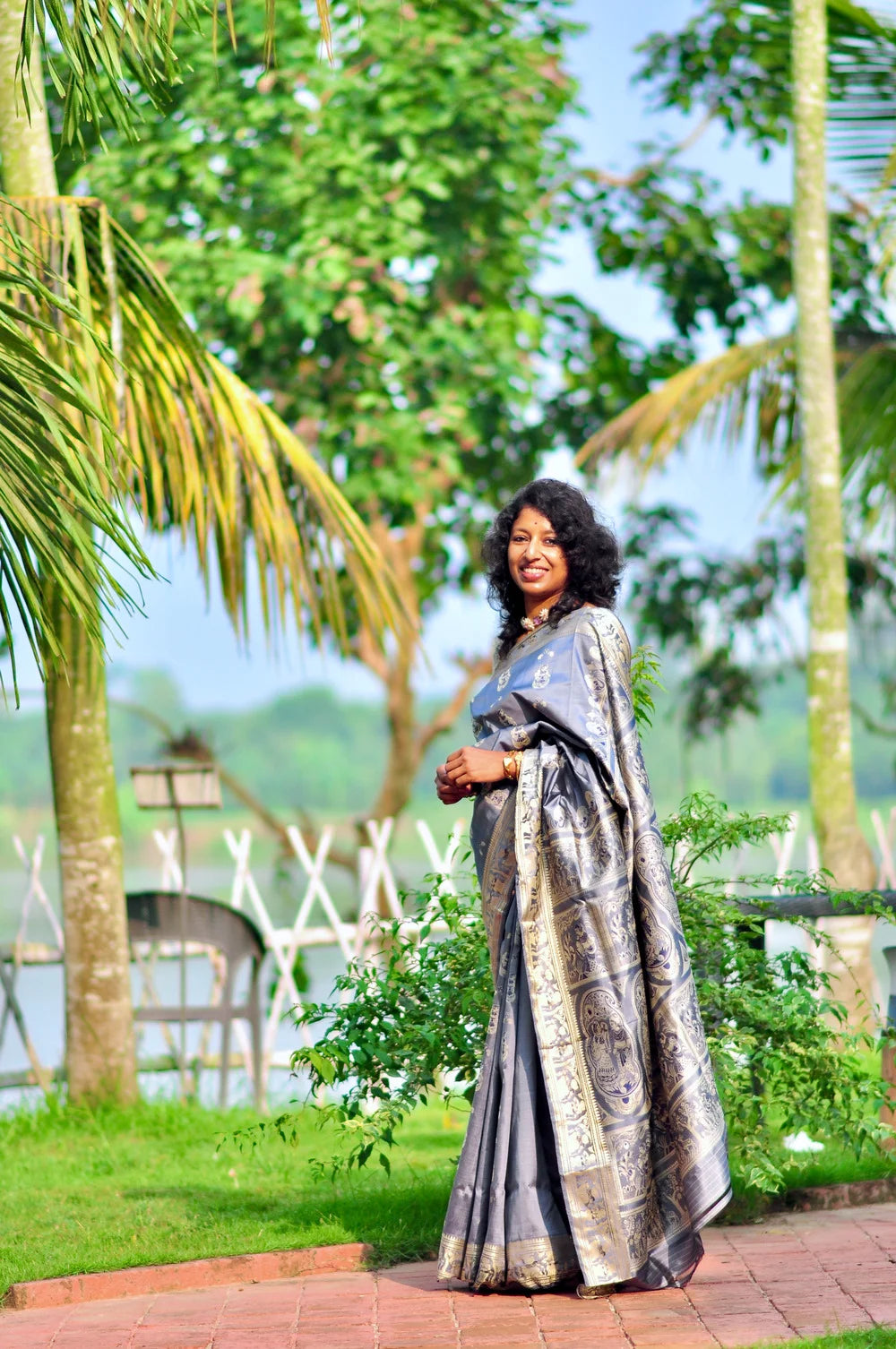 Rupali – Pure Murshidabad Silk Baluchori (Silk Mark Certified)