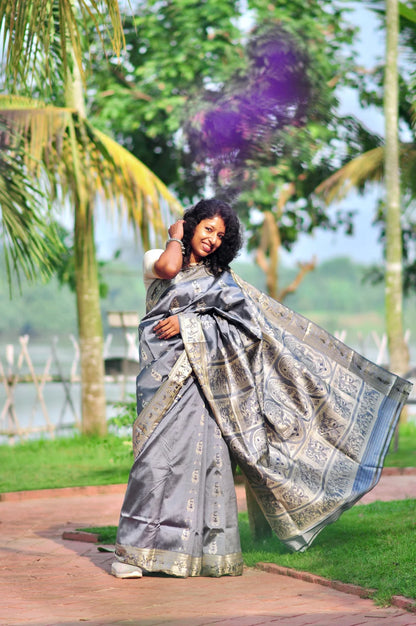 Rupali – Pure Murshidabad Silk Baluchori (Silk Mark Certified)