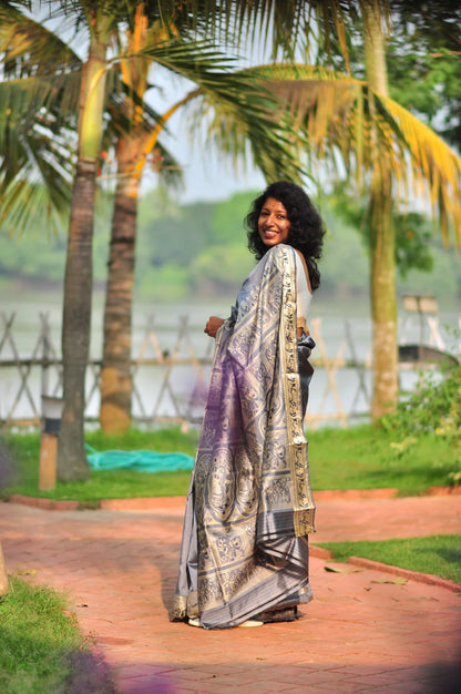 Rupali – Pure Murshidabad Silk Baluchori (Silk Mark Certified)