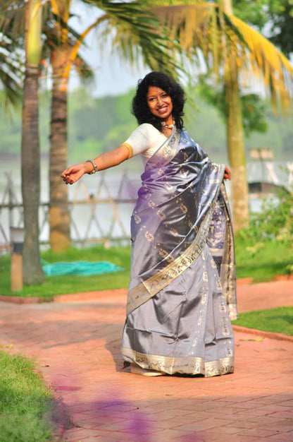 Rupali – Pure Murshidabad Silk Baluchori (Silk Mark Certified)