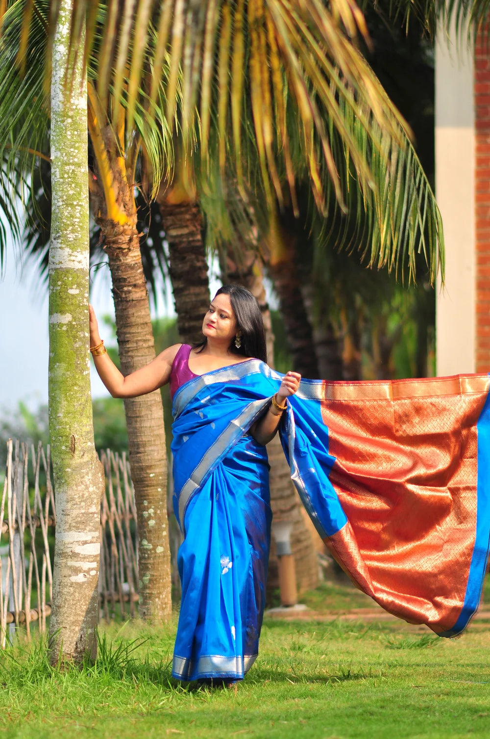 Nila – Murshidabad Garod Golap (Silk Mark Certified)